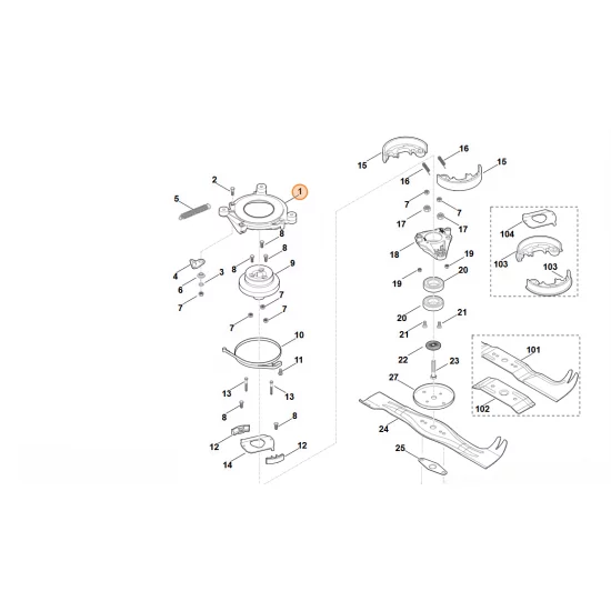 STIHL   Kołnierz sprzęgła 6107 162 3510